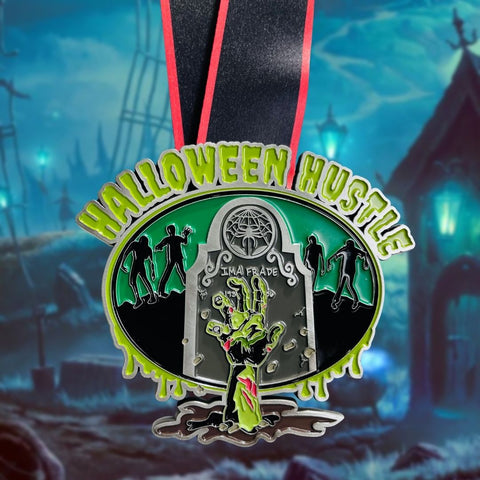Halloween Hustle 5K - Throwback Medal