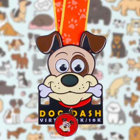 Dog Dash 5k/10k - Medal + Bandana Set