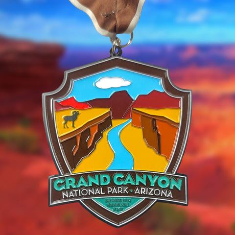 Grand Canyon 5K or 10k- Throwback Medal