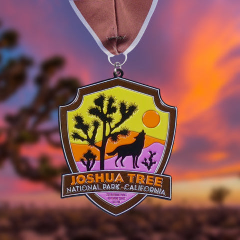 Joshua Tree 5 and 10k!- Throwback Medal